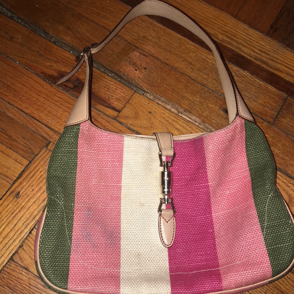 Gucci Multi-color Canvas Jackie O Bouvier Hobo